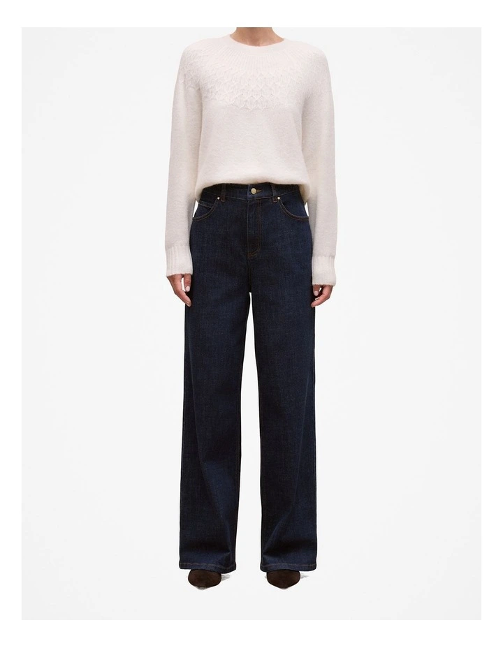 Australian Cotton Blend High Waist Jean in Rinse Wash image 1