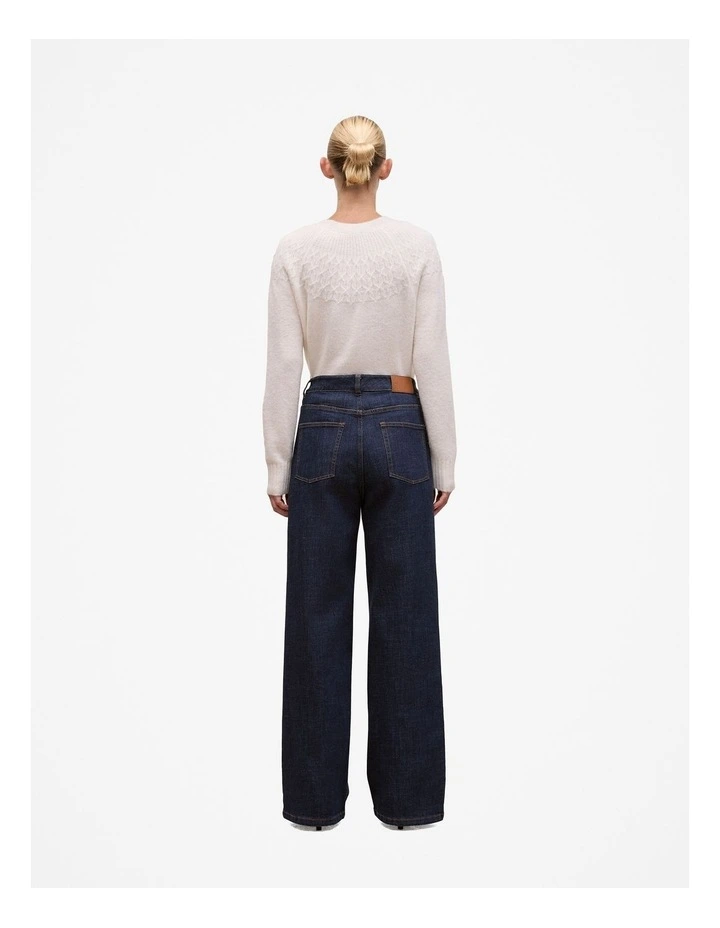 Australian Cotton Blend High Waist Jean in Rinse Wash image 5