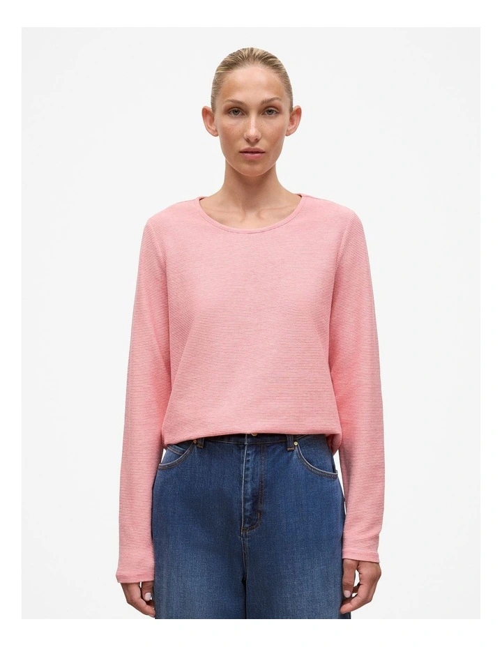 Ottoman Marle Long Sleeve T-shirt in Dusty Rose image 1