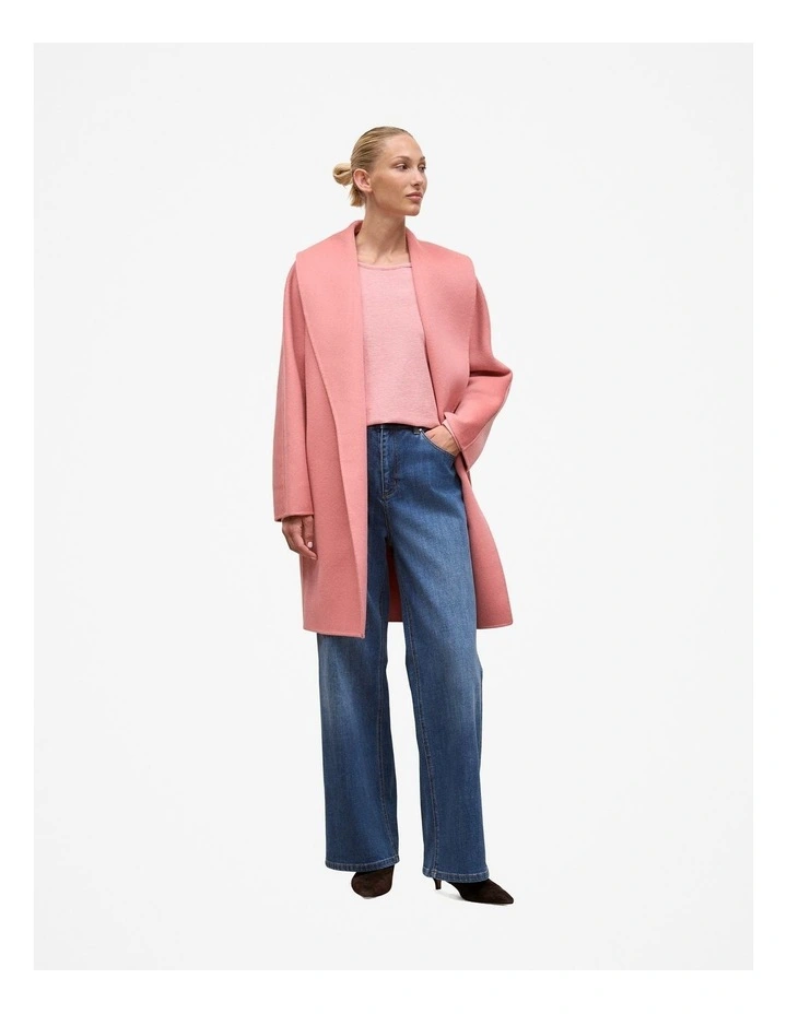 Ottoman Marle Long Sleeve T-shirt in Dusty Rose image 2