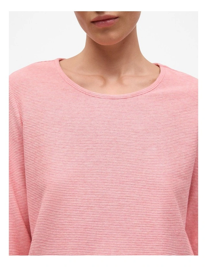 Ottoman Marle Long Sleeve T-shirt in Dusty Rose image 3