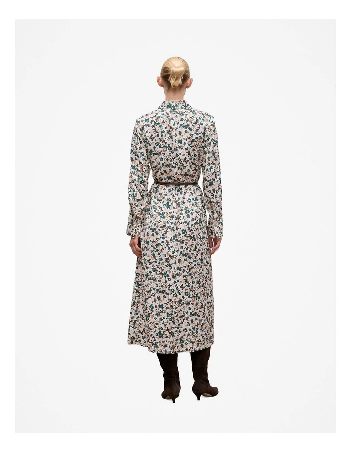 Liora Floral Belted Dress in Forest image 5