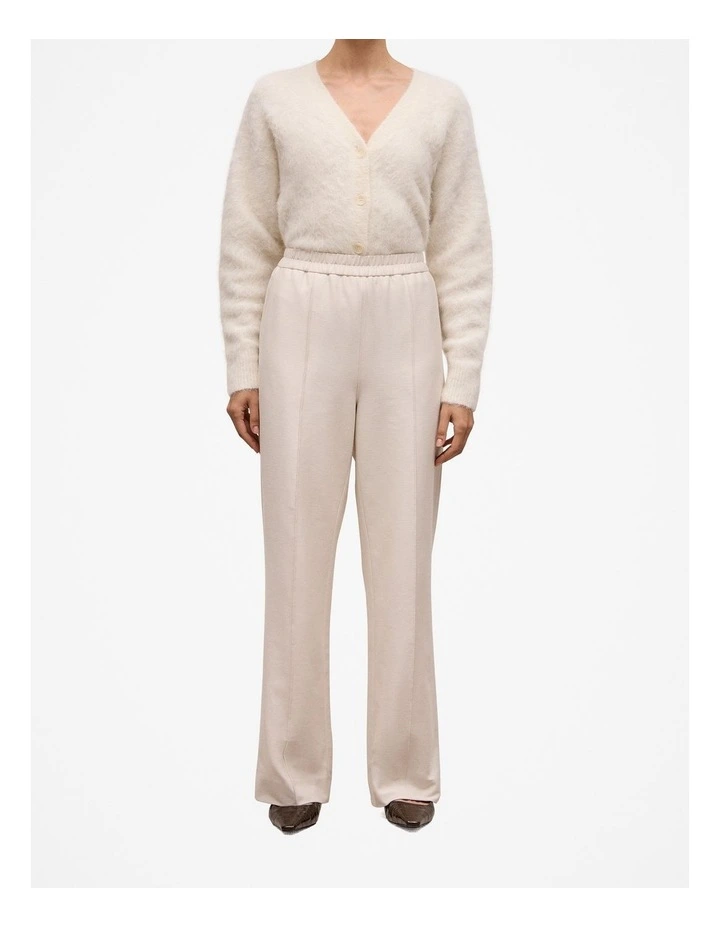 Pintucked Pull On Pant in Stone image 1
