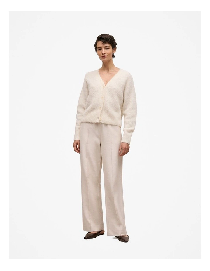 Pintucked Pull On Pant in Stone image 3