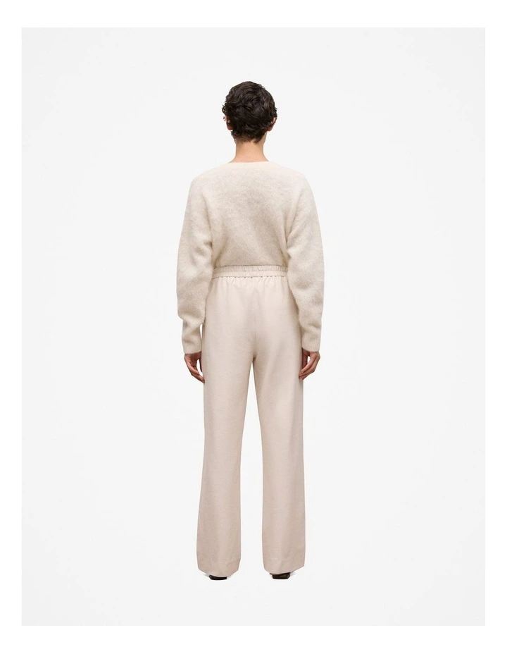 Pintucked Pull On Pant in Stone image 5