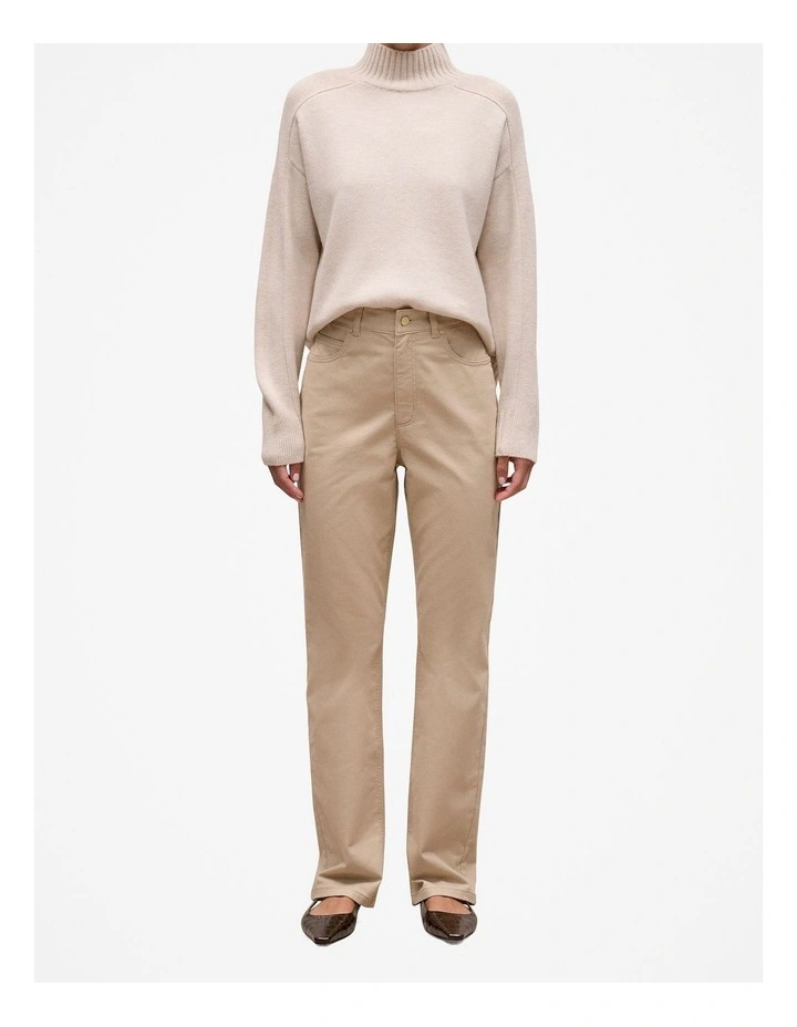 Moleskin Five Pocket Pant in Putty image 1