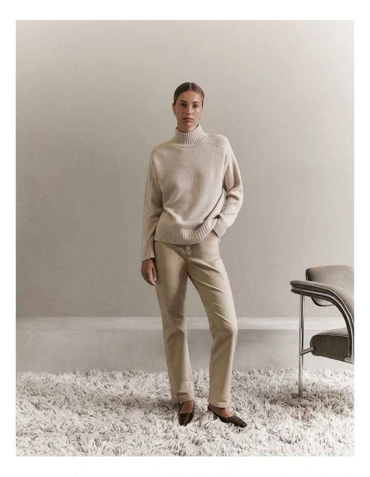 Moleskin Five Pocket Pant in Putty image 2