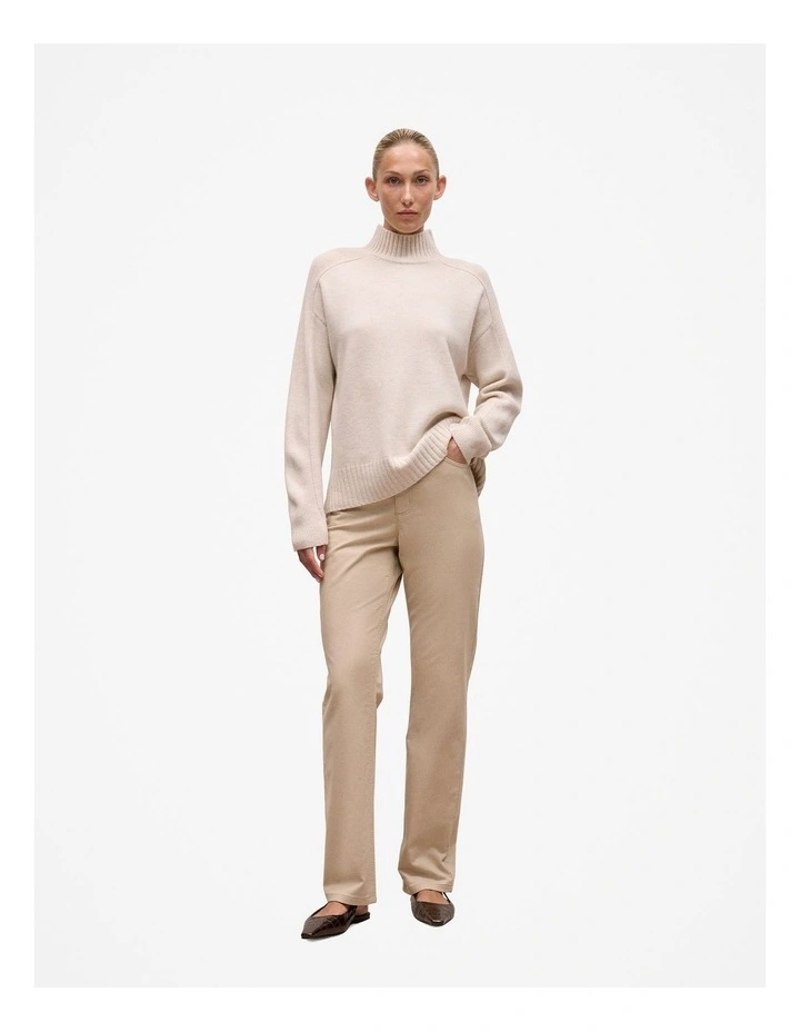 Moleskin Five Pocket Pant in Putty image 3