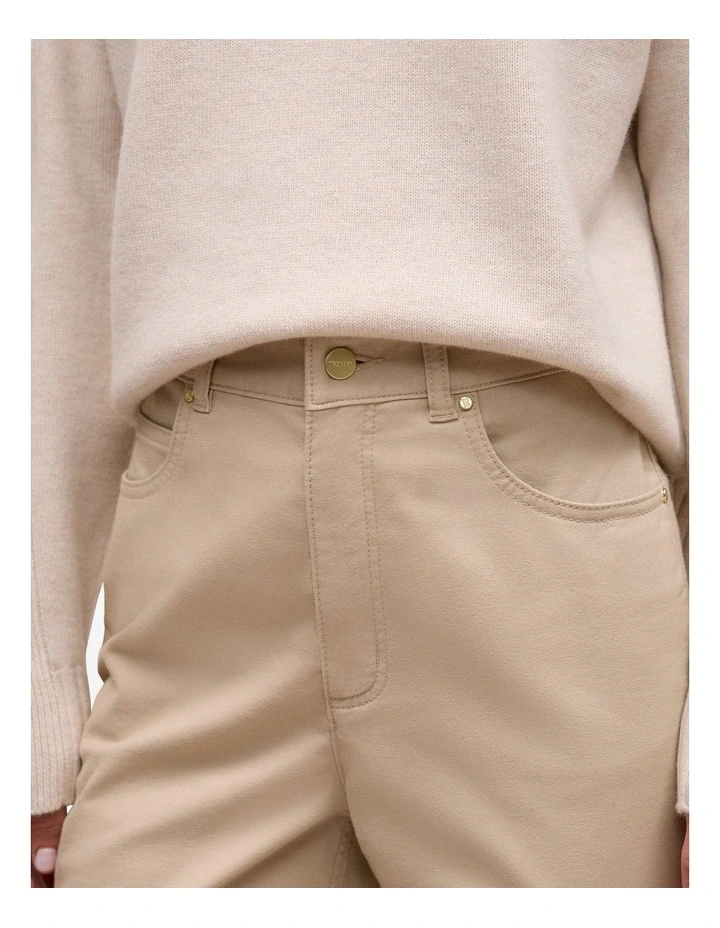 Moleskin Five Pocket Pant in Putty image 4