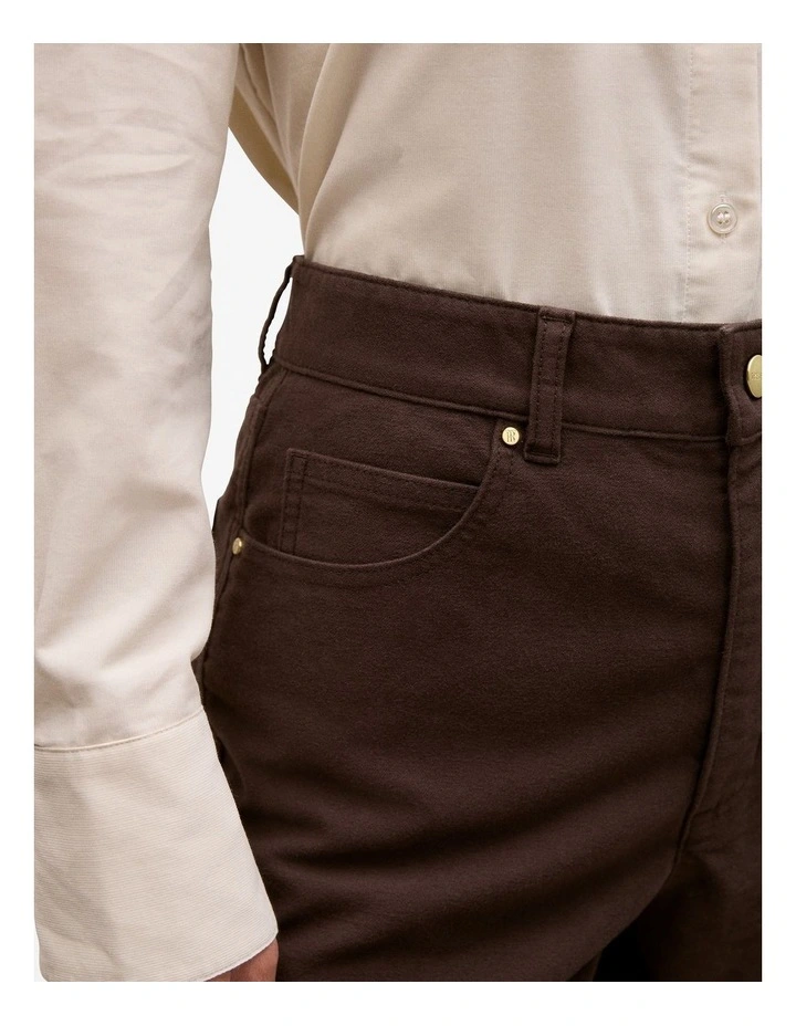 Moleskin Five Pocket Pant in Coffee Bean image 4