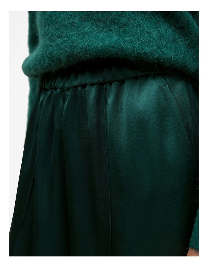 Satin Pull On Pant in Forest image 4