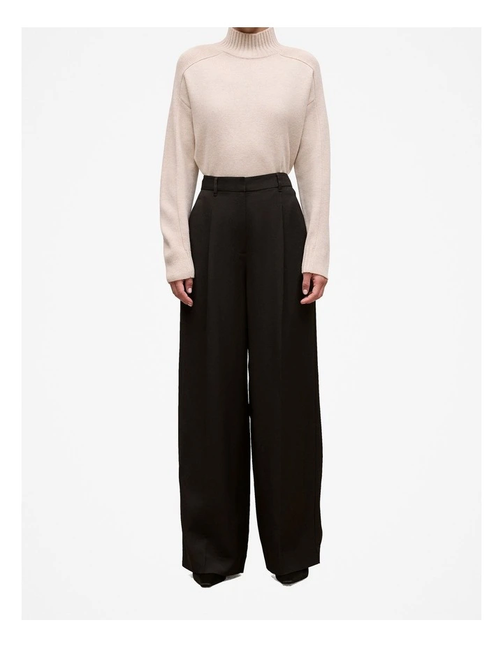 Soft Tailored Pant in Black image 1