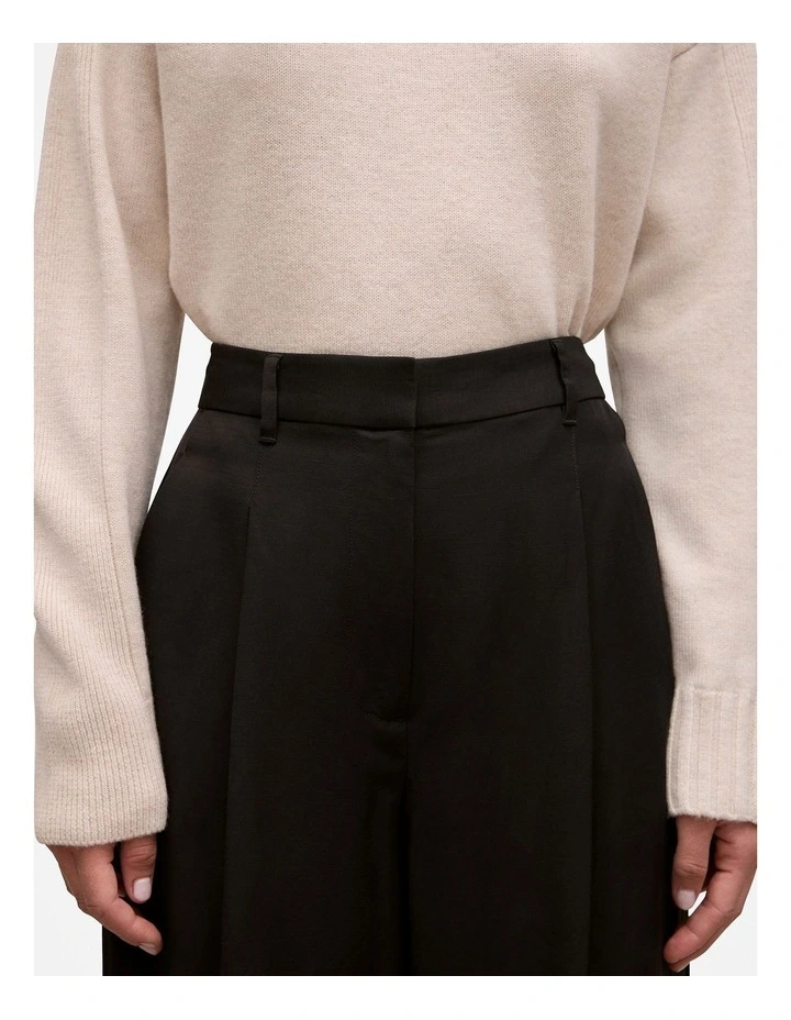 Soft Tailored Pant in Black image 3