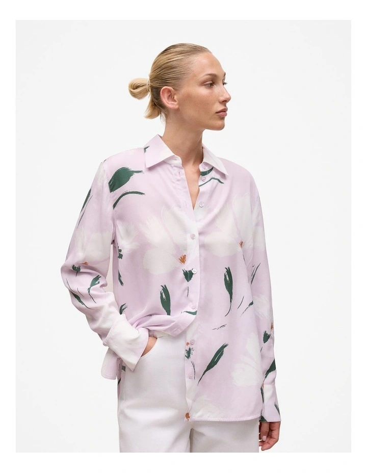 Wilda Relaxed Shirt in Lilac image 1