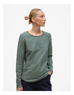 Ottoman Marle Long Sleeve T-shirt in Forest