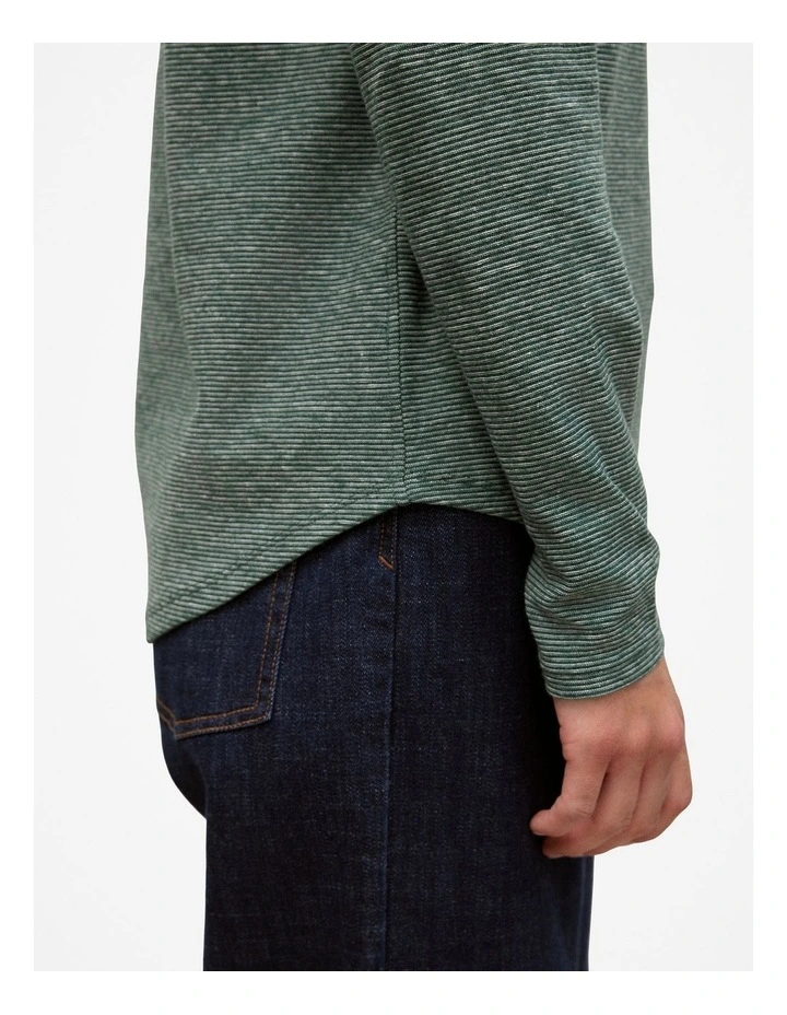 Ottoman Marle Long Sleeve T-shirt in Forest image 3