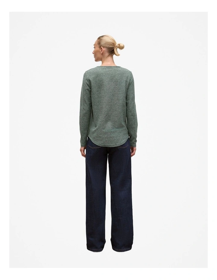 Ottoman Marle Long Sleeve T-shirt in Forest image 4