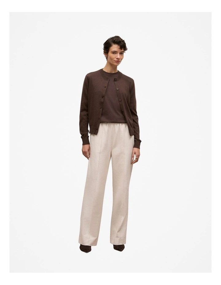 Cotton Modal Interlock T-shirt in Coffee Bean image 2