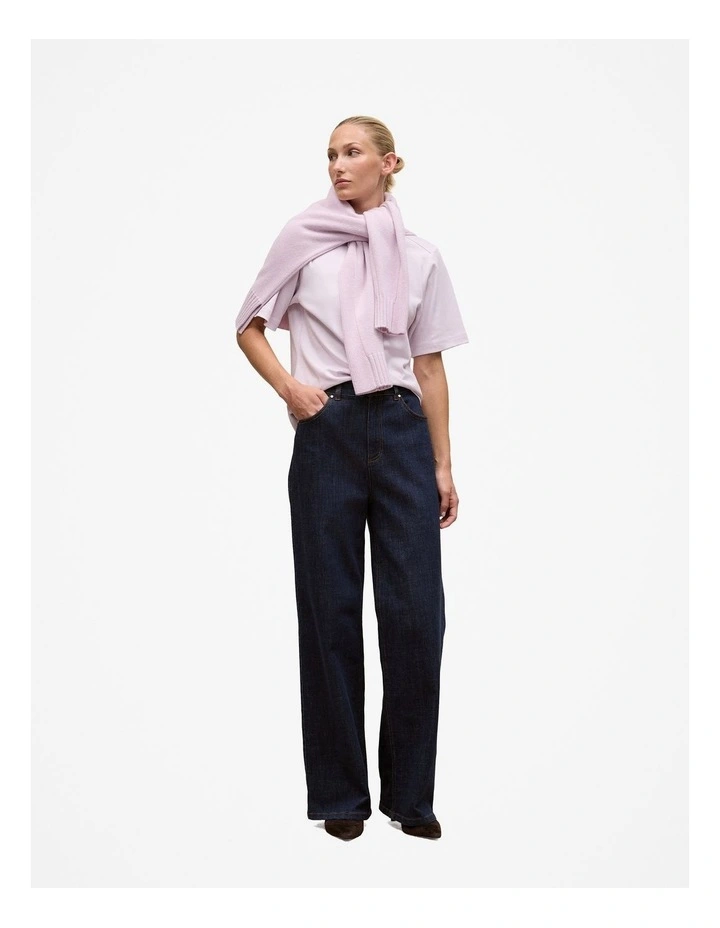 Cotton Modal Interlock T-shirt in Lilac image 2