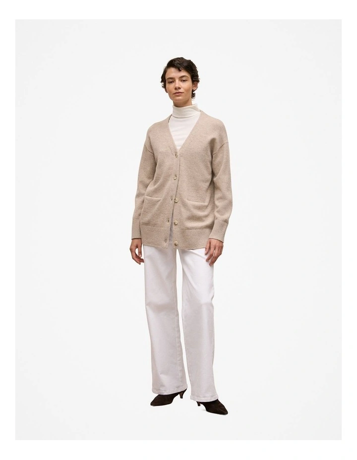Soft Rib Rollneck Top in Marshmallow image 2