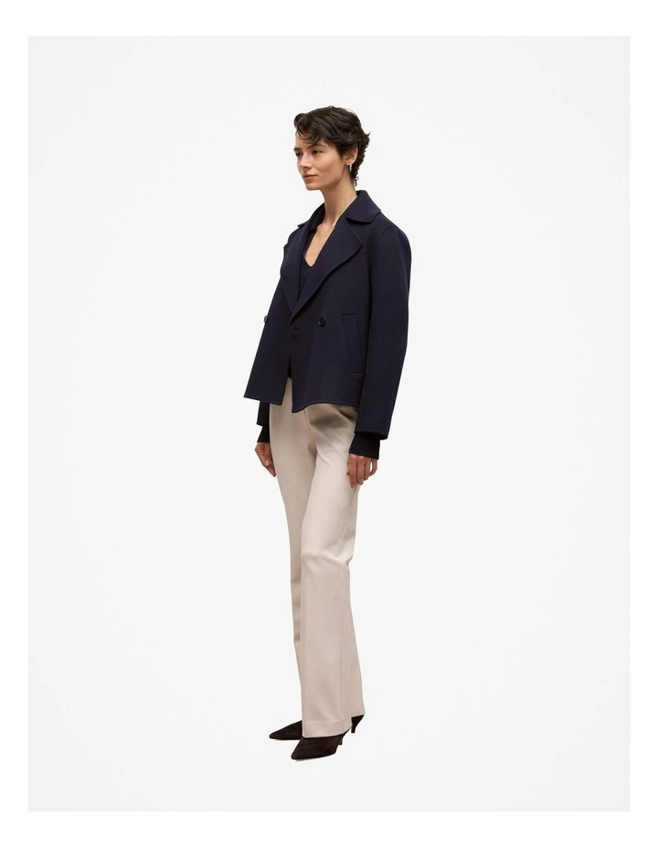 Merino Open Collar Knit in Night Sky image 5