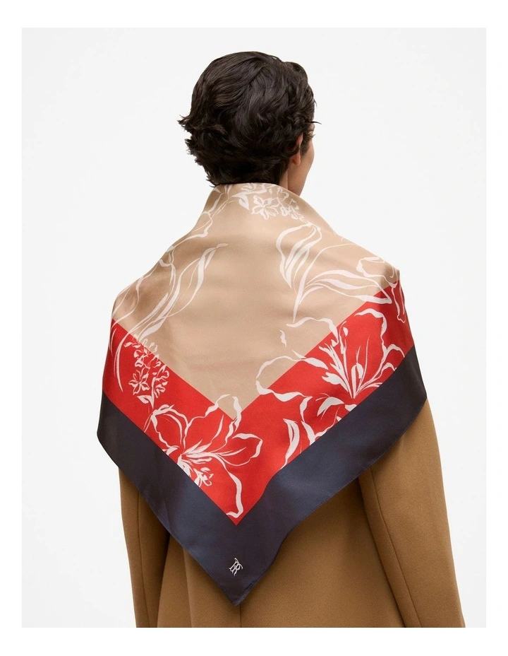 Iluna Silk Scarf in Marshmallow image 3