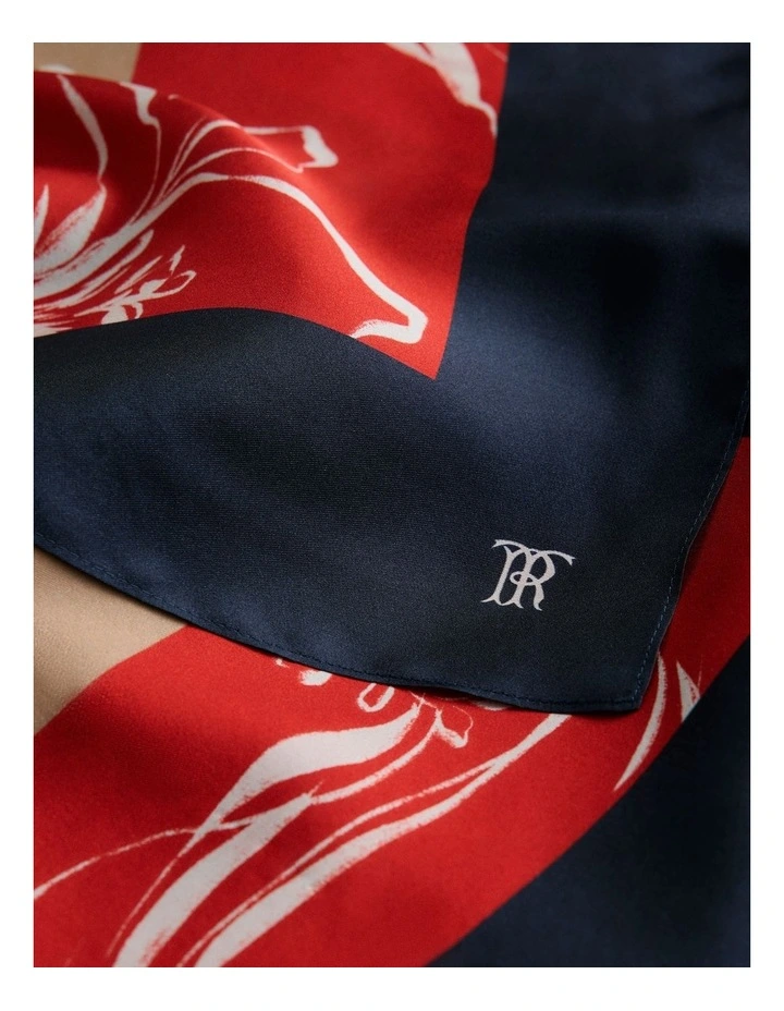Iluna Silk Scarf in Marshmallow image 4