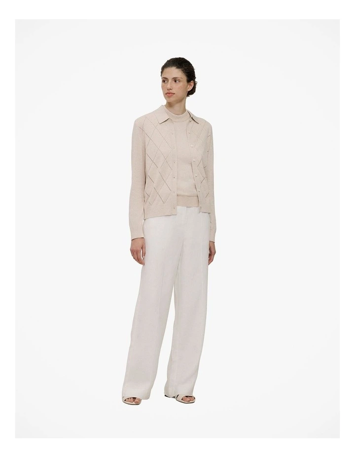 Cotton Cashmere Mock Neck Tank in Clay image 3