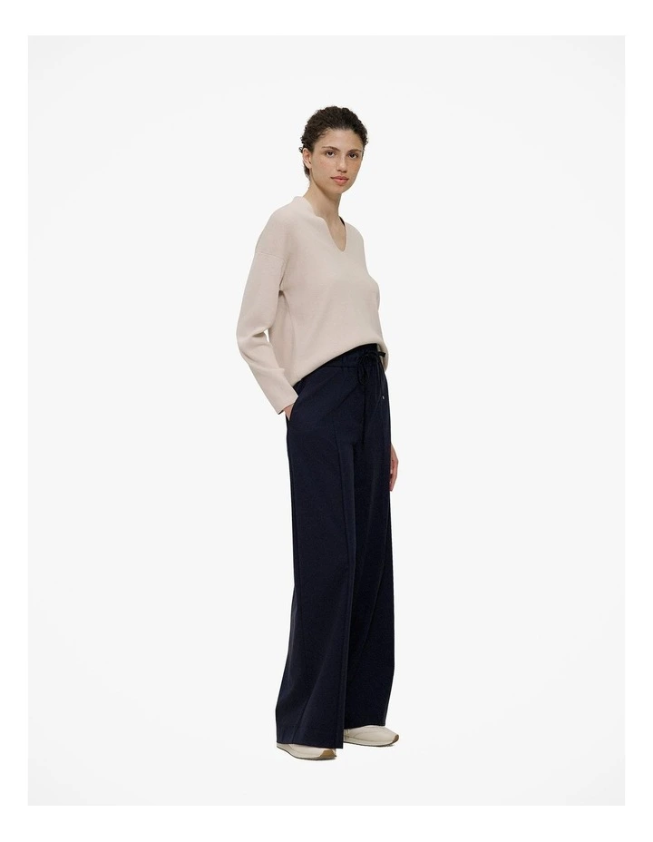 Sculpted V Neck Knit in Clay image 5