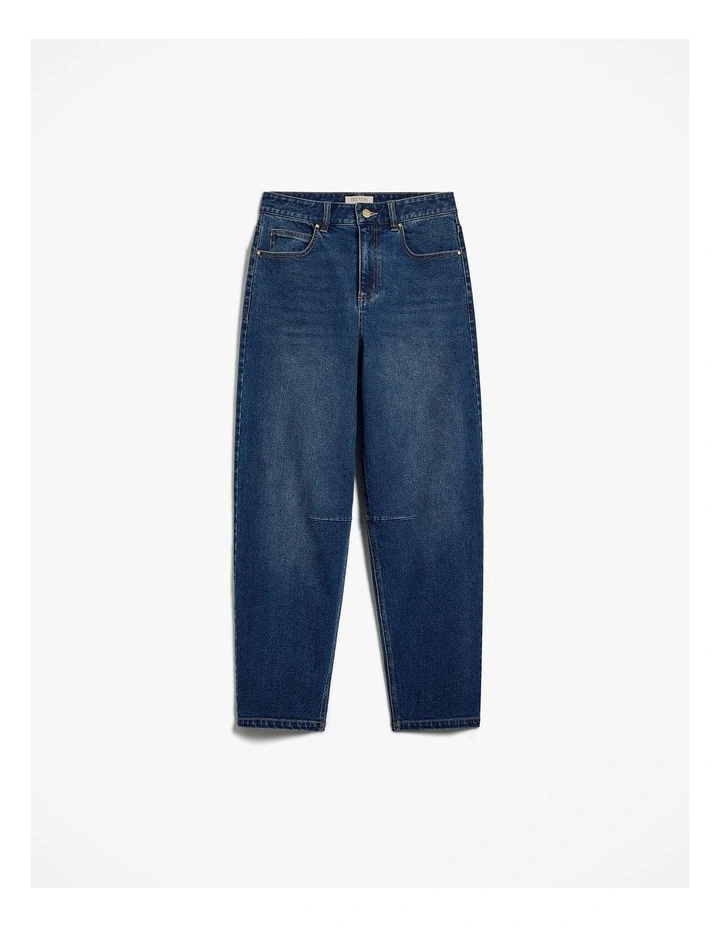 Tapered Leg Jean in Mid Blue image 6