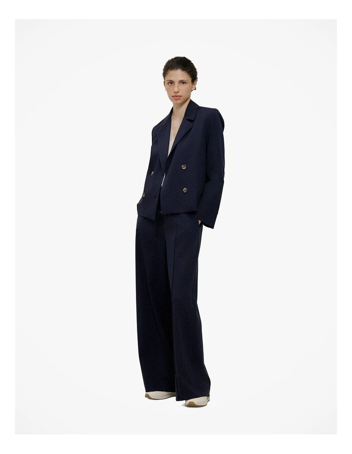 Ponte Wide Leg Travel Pant in Night Sky image 4