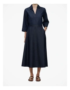 Denim A-line Skirt in Rinse Wash