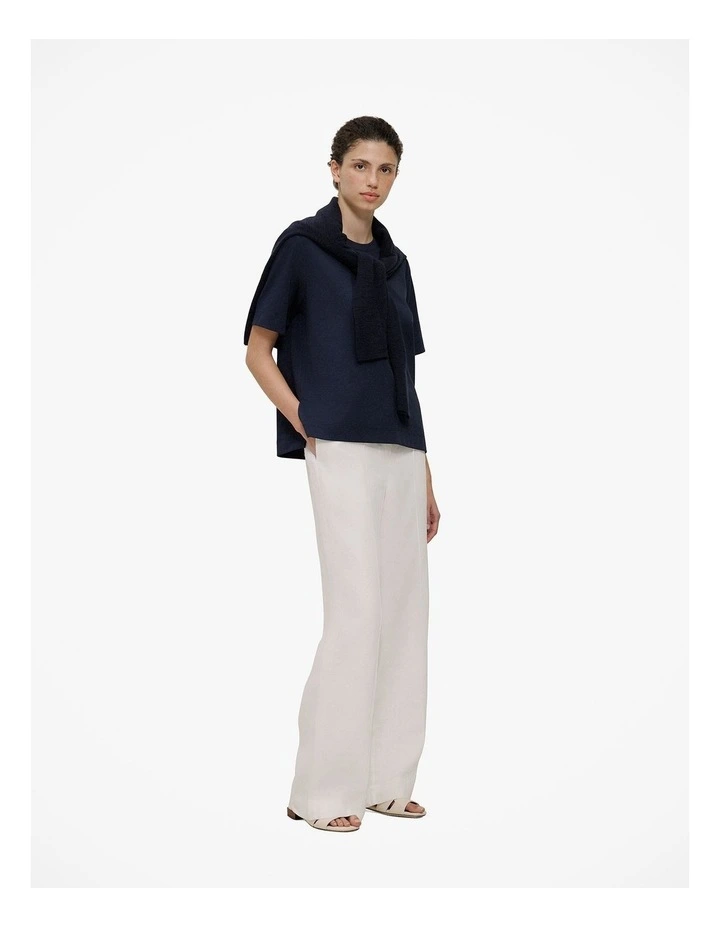 Modal Cotton Boxy Crew T-shirt in Night Sky image 2