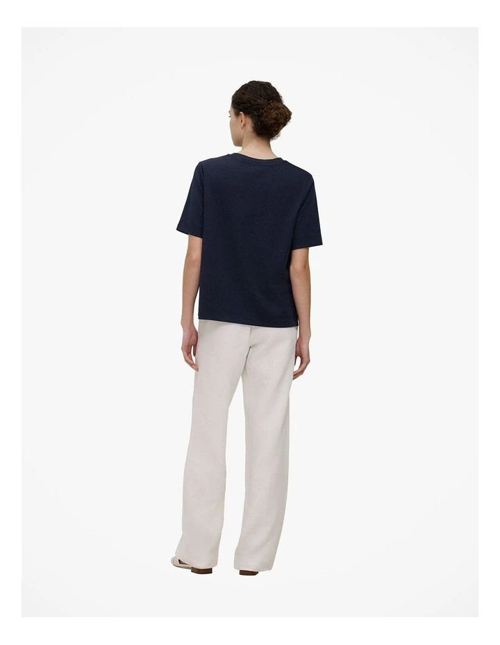 Modal Cotton Boxy Crew T-shirt in Night Sky image 4