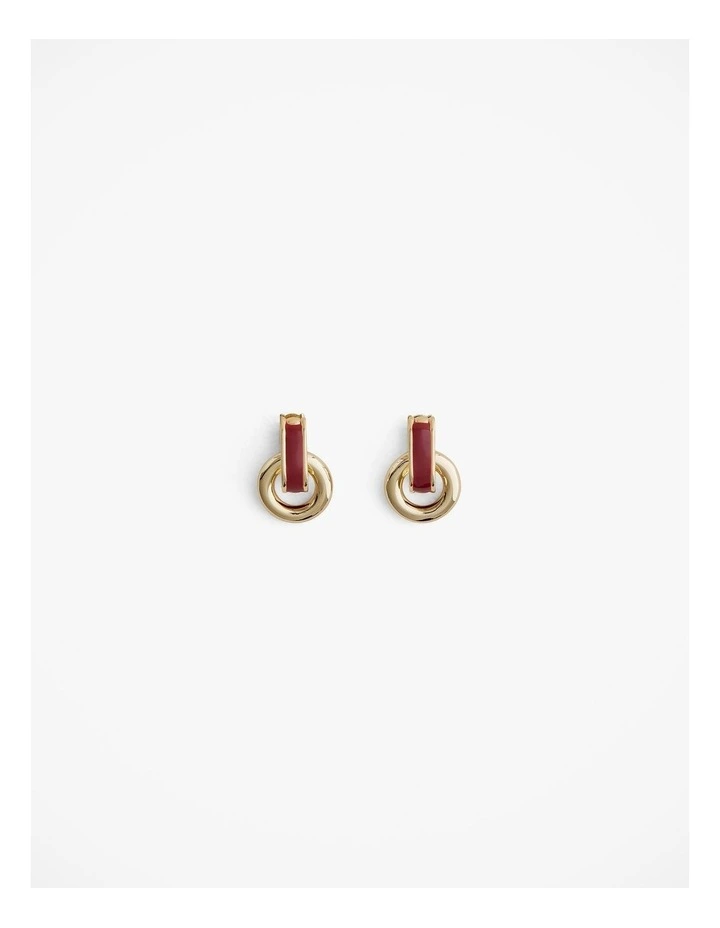 Marisol Drop Earrings in Russet image 1