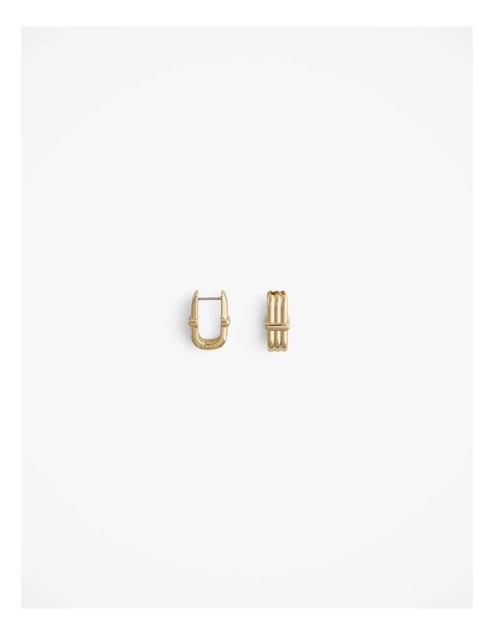 Orne Huggie Earrings in Gold image 1