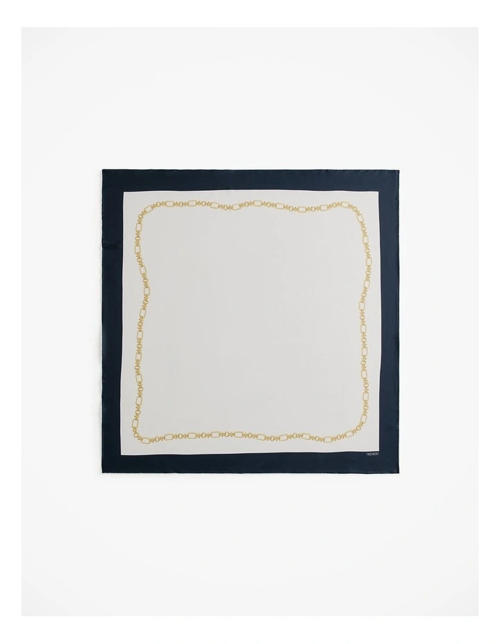Orne Silk Scarf in Parchment image 1