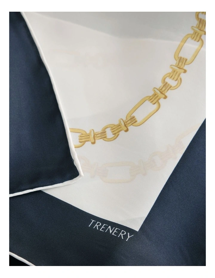 Orne Silk Scarf in Parchment image 3