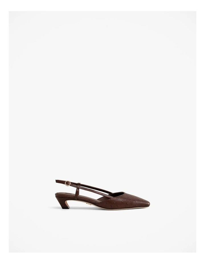 Solae Slingback Heel in Mocha image 1
