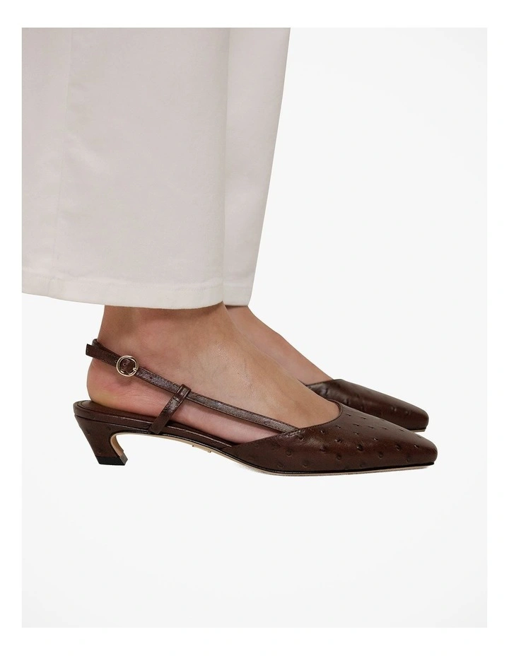 Solae Slingback Heel in Mocha image 2