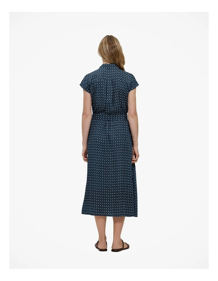 Cavelle Cap Sleeve Shirt Dress in Night Sky image 6