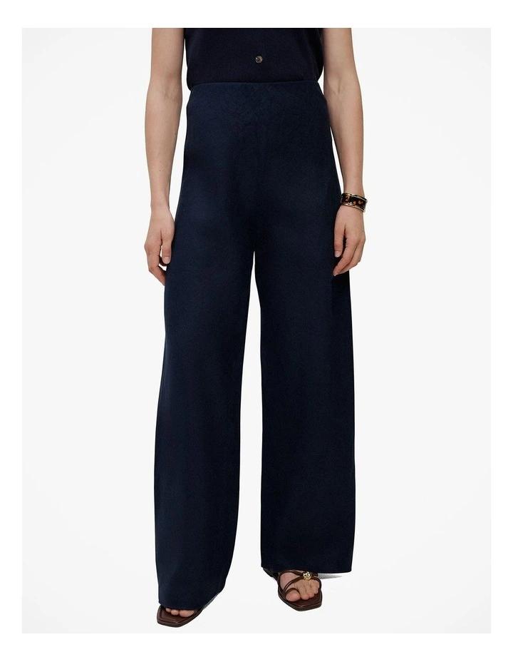 Linen Bias Pant in Night Sky image 3