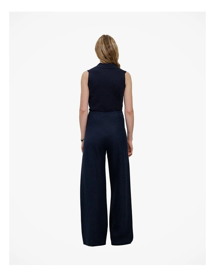Linen Bias Pant in Night Sky image 5