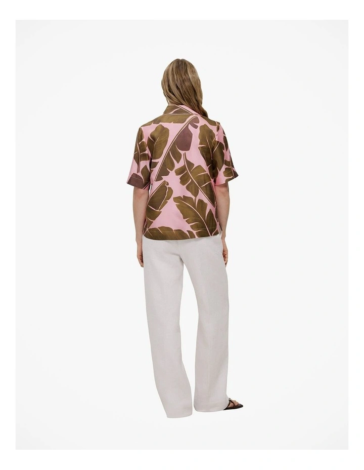 Solara Silk Short Sleeve Shirt in Primrose image 5