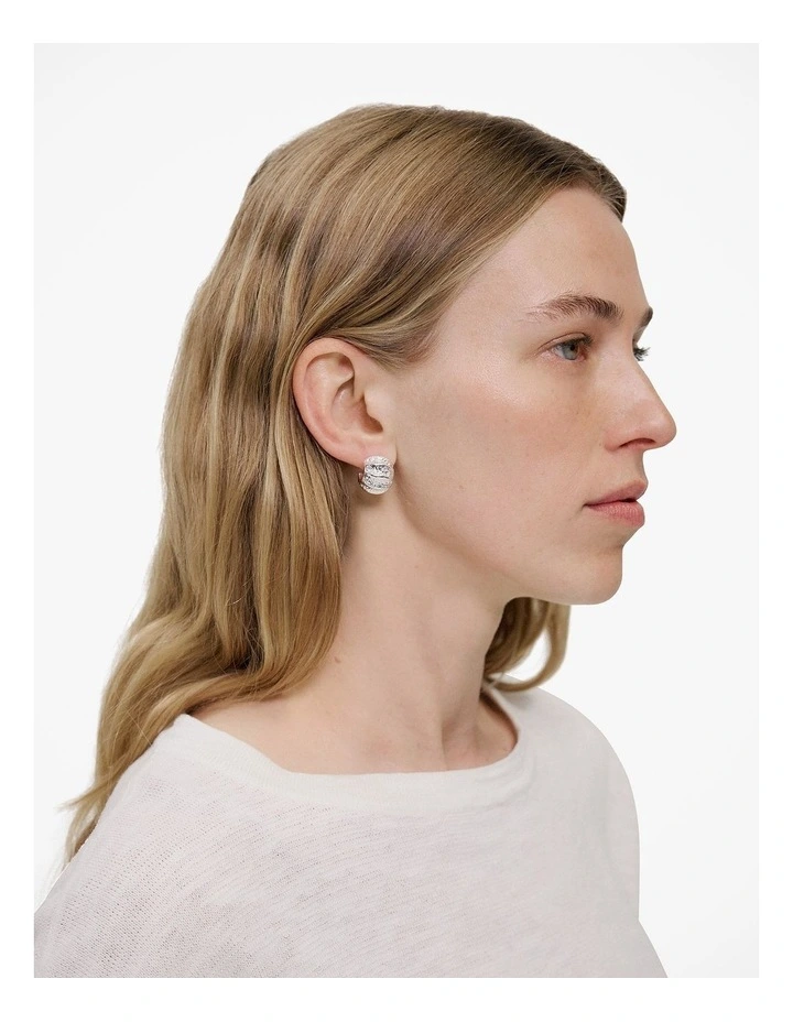 Ardea Hoop Earrings in Silver image 2