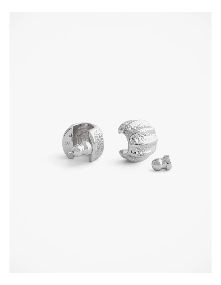 Ardea Hoop Earrings in Silver image 3
