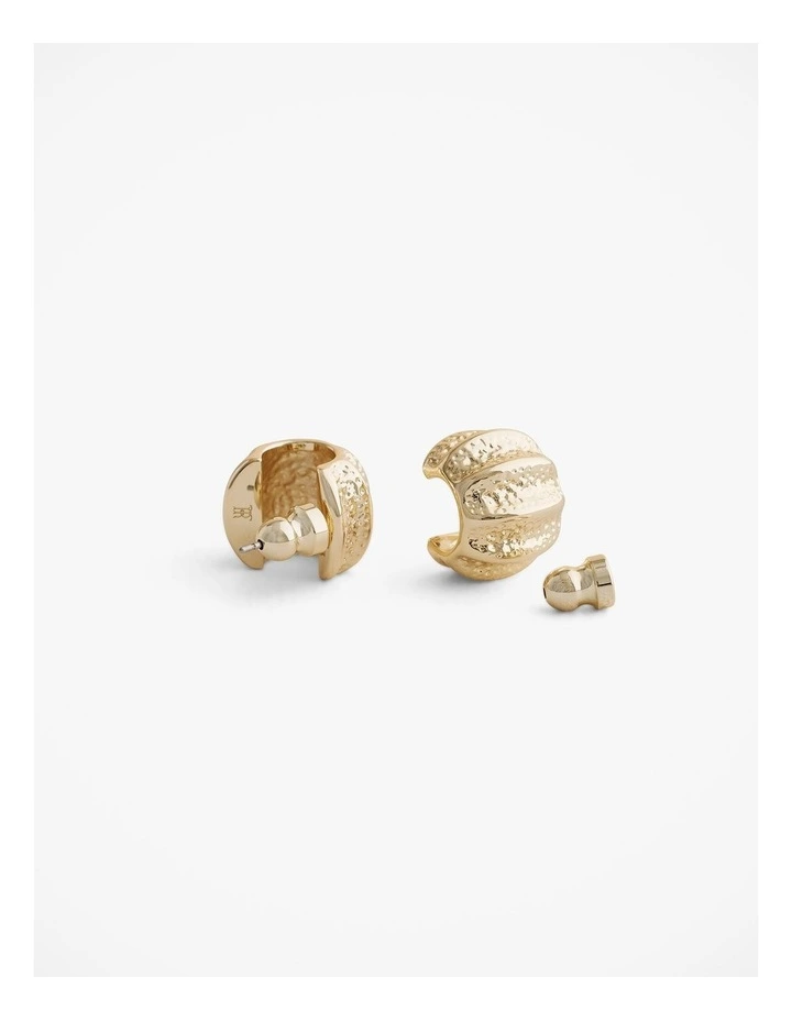 Ardea Hoop Earrings in Gold image 3