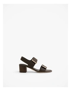 Alune Heeled Sandal in Chocolate