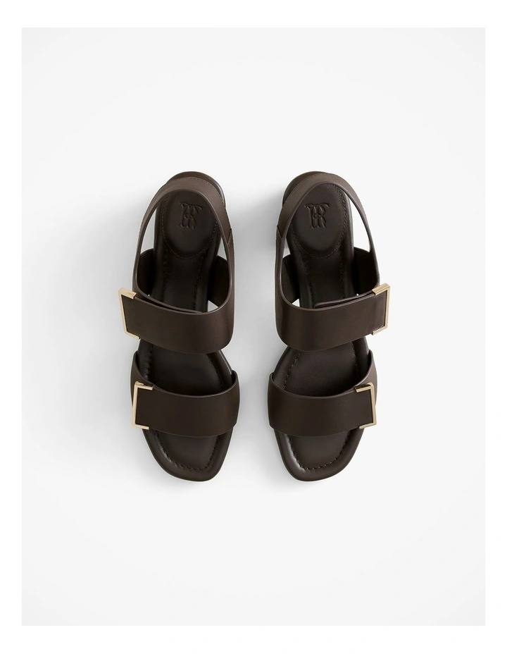 Alune Heeled Sandal in Chocolate image 3