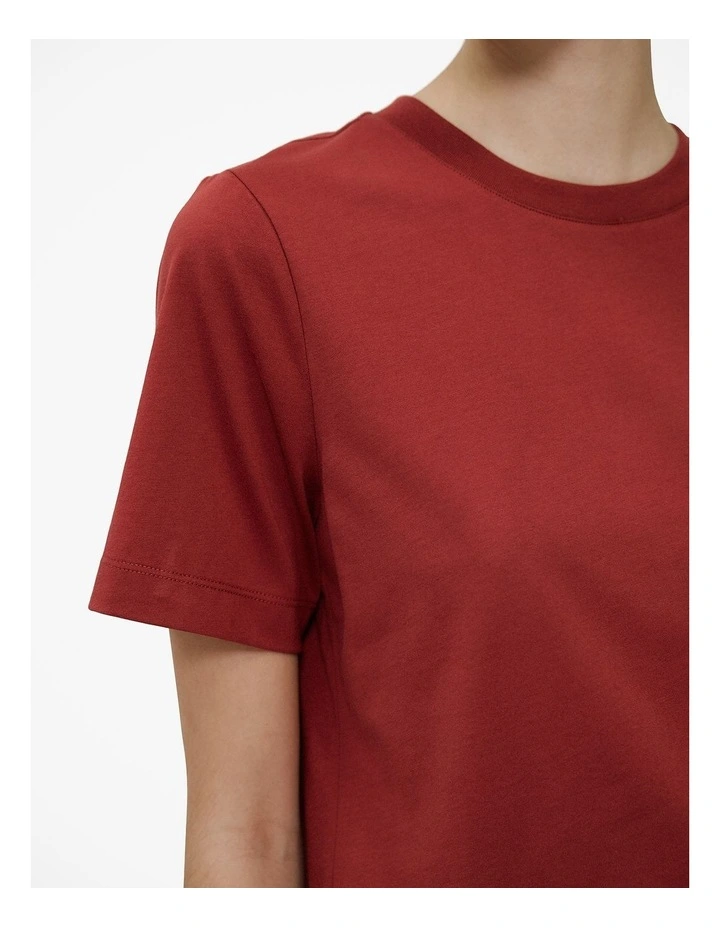 Australian Cotton Classic T-shirt in Russet image 3
